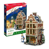 Cubic fun 3d puzzel hollanse bakkerij met led verlichting - 65st. - afbeelding 3