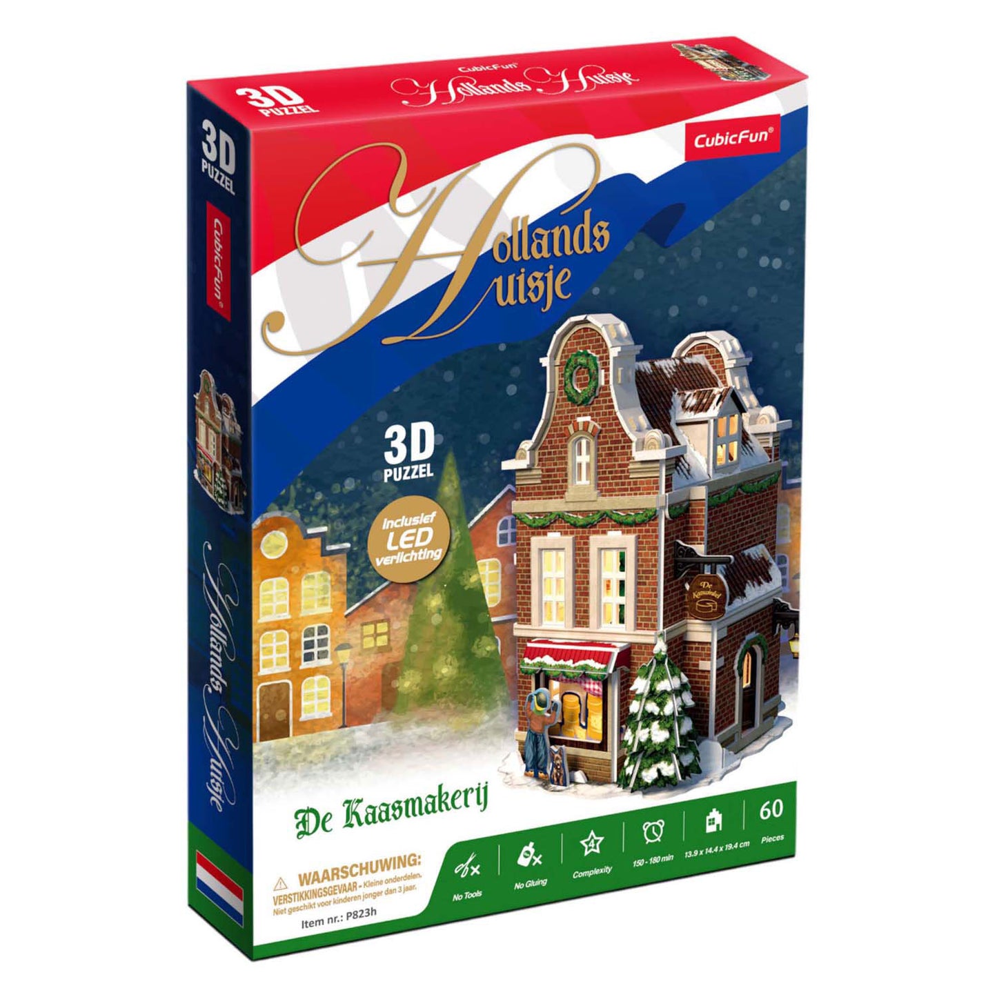 Cubic fun 3d puzzel kaaswinkel met led verlichting