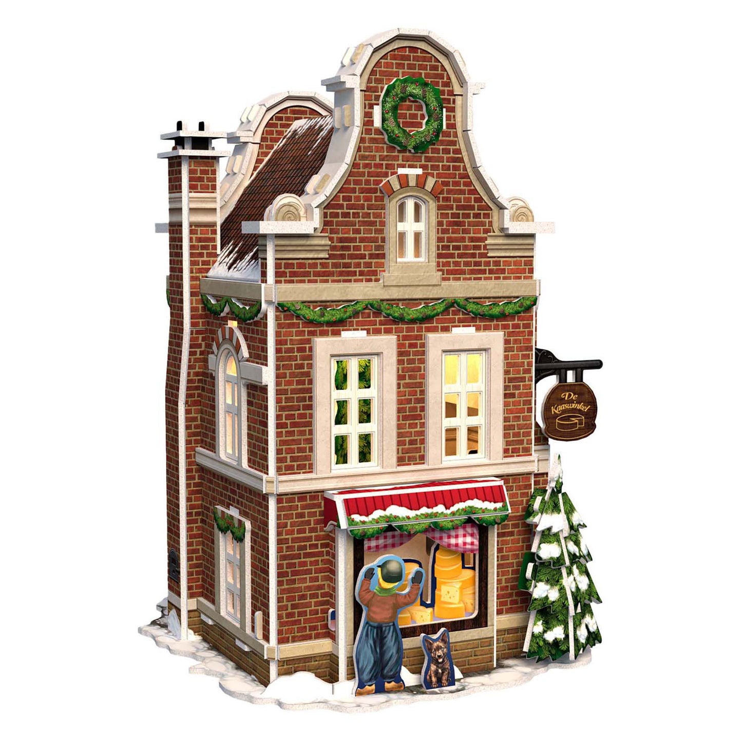 Cubic fun 3d puzzel kaaswinkel met led verlichting