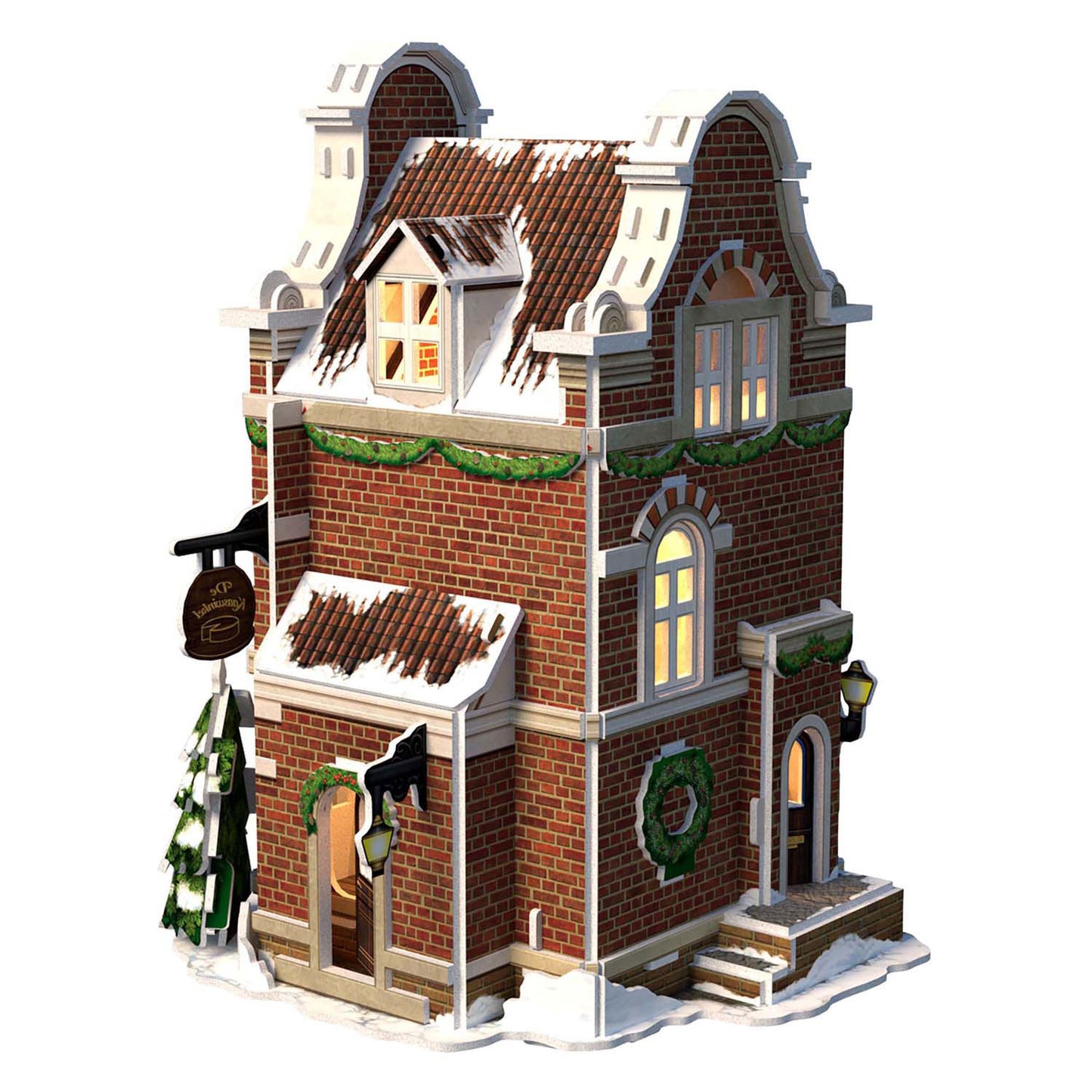 Cubic fun 3d puzzel kaaswinkel met led verlichting