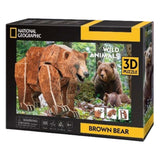 Cubic fun 3d puzzel national geographic bruine beer - afbeelding 2