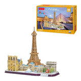 Cubic fun 3d puzzel city line parijs - afbeelding 3