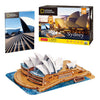 Cubic fun national geographic 3d puzzel sydney opera house - architectuur - 128 stukjes