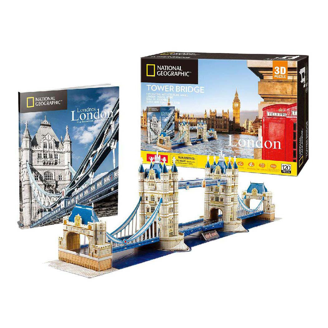 Cubic fun 3d puzzel tower bridge - educatief en leerzaam - 66 stukjes