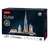 Cubic fun 3d puzzel city line dubai met led verlichting