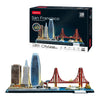 Cubic fun 3d puzzel city line san francisco met led verlichting