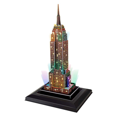 Cubic fun 3d puzzel empire state building met led verlichting