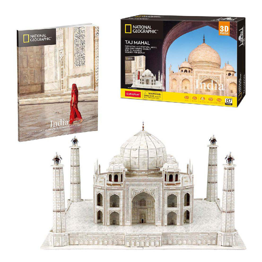 Cubic fun national geographic - 3d-puzzel - taj mahal