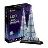 Cubic fun 3d puzzel burj khalifa met led verlichting