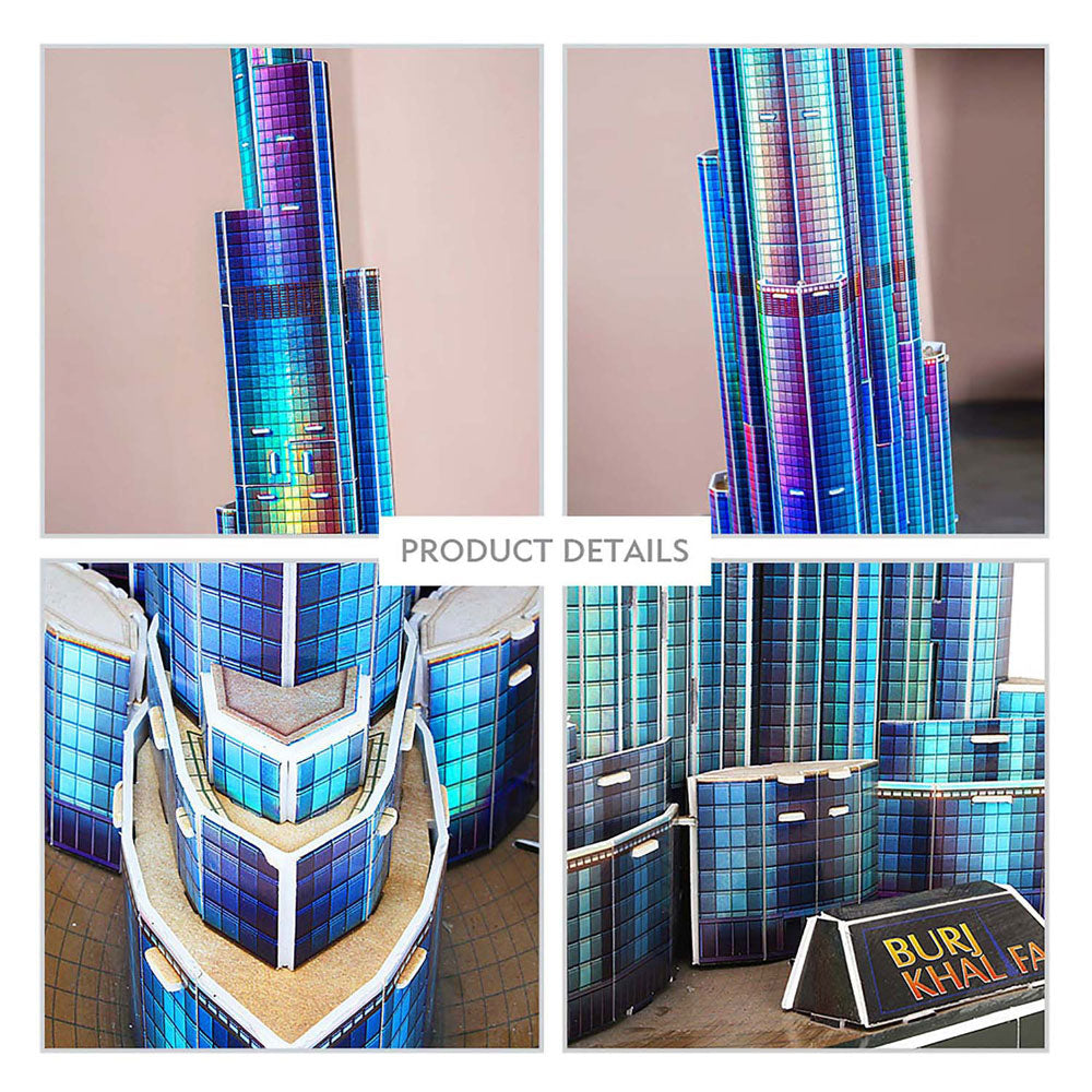 Cubic fun 3d puzzel burj khalifa met led verlichting