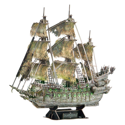 Cubic fun 3d puzzel flying dutchman met led verlichting