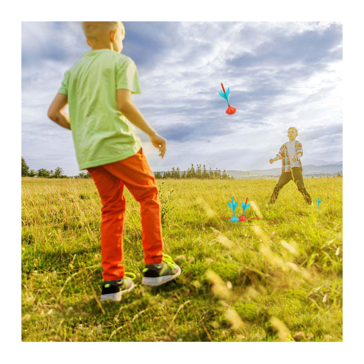 Outdoor play giant garden darten, 6dlg.