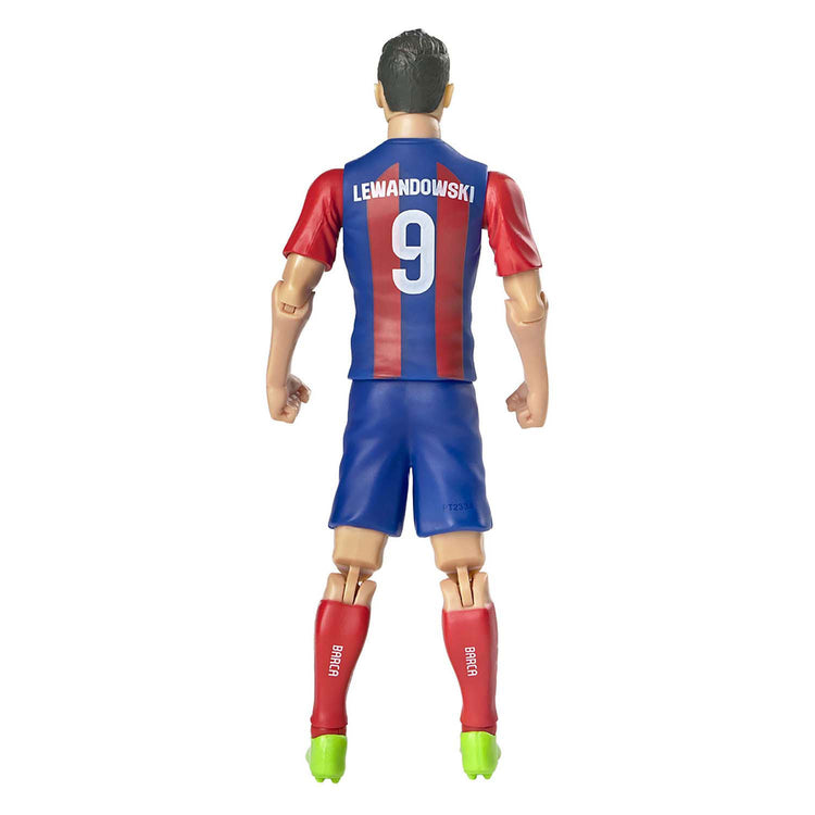 Van der meulen voetbalfiguur fc barcelona robert lewandowski, 20cm