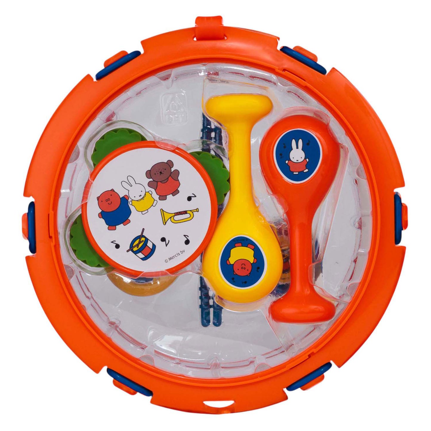 Rubo toys nijntje muziekset - tamboerijn - trommel - klappertjes - sambaballen - speelgoedinstrumenten