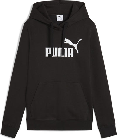 Puma ess no. 1 logo hoodie fl dames sporttrui - black