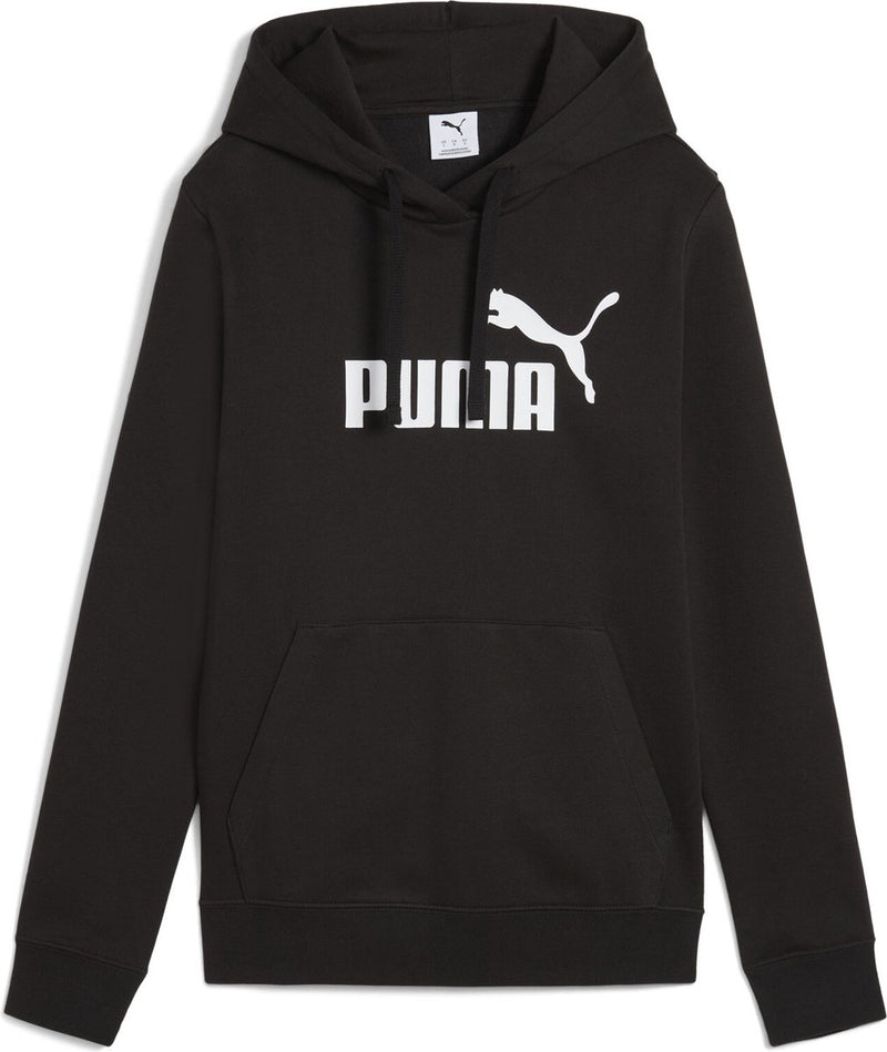 Puma ess no. 1 logo hoodie fl dames sporttrui - black