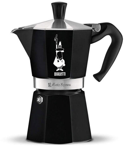Bialetti moka express - percolator - 6 kops - aluminium - zwart