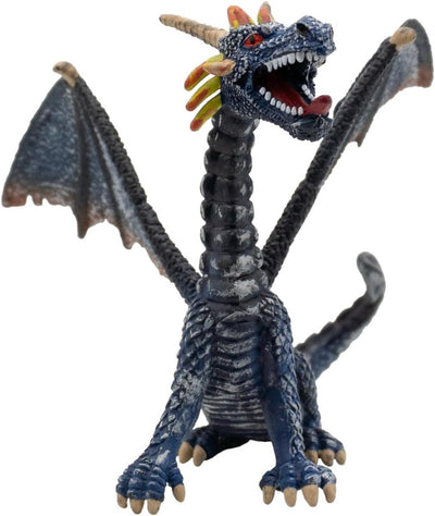 Bullyland 75594 – speelfiguur zittende blauw zilveren draak – ca. 8,7cm – levensecht en detailrijk vormgegeven – ideaal als fantasiefiguur, decoratie of klein cadeautje voor kinderen vanaf 3 jaar