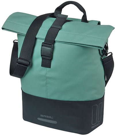 Basil b.v. tas basil cove shopper groen zwart | mik hooks | 16l