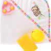 Heless poppen badhanddoek luiaard met accessoires