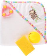 Heless poppen badhanddoek luiaard met accessoires - afbeelding 1