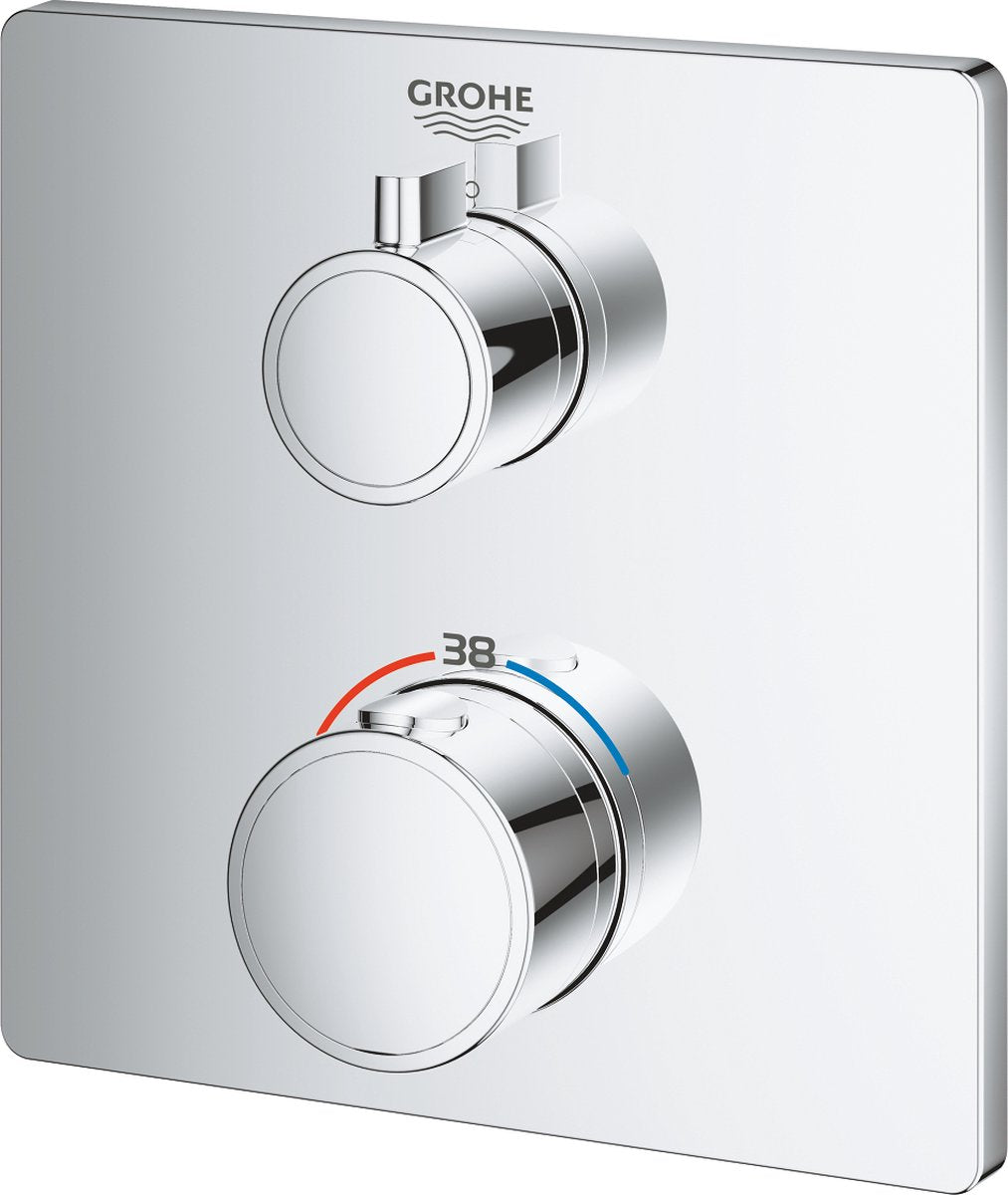 Grohe grohtherm thermostatische inbouww douchekraan - chroom