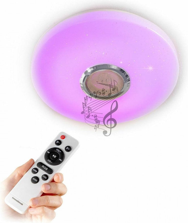 Innovagoods plafondlamp led met speakers - verschillende kleuren