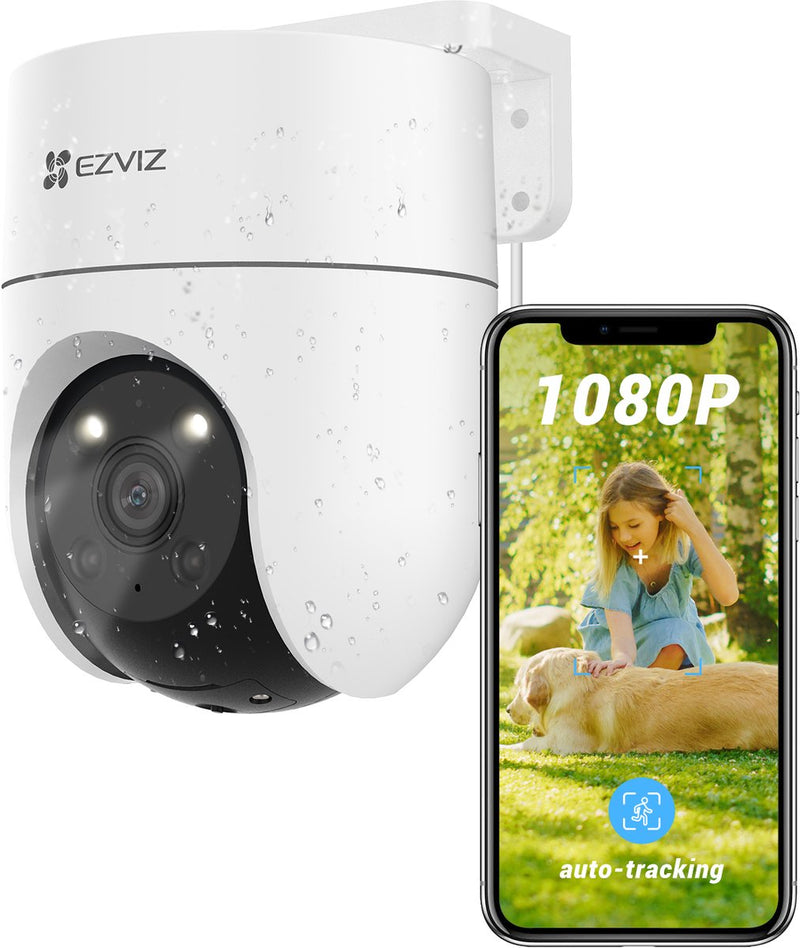 Ezviz h8c 1080p - wifi beveiligingscamera buiten - 360° draaibaar en kantelbaar - ai slimme tracking - nachtzicht - ip65