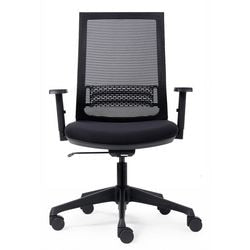 Euroseats bureaustoel synchroonmechanisme stof, mesh 3d armleuning brandvertrage