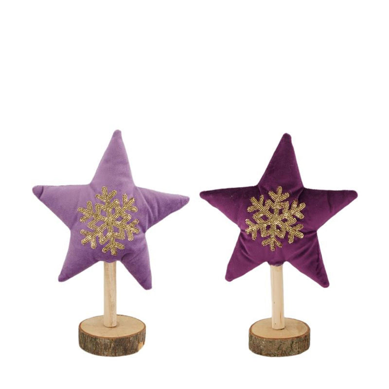 Dijk natural collections ster polyester op standaard 17x6x23cm