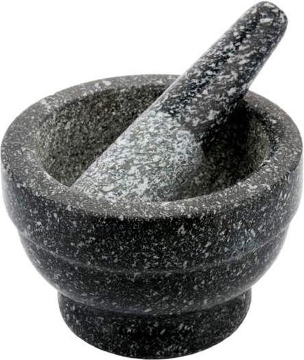 Kinghoff marmeren vijzel met stamper ø12x8cm