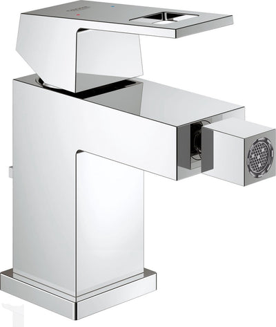 Grohe eurocube bidetkraan - flexibele uitloop - met trekwaste - chroom