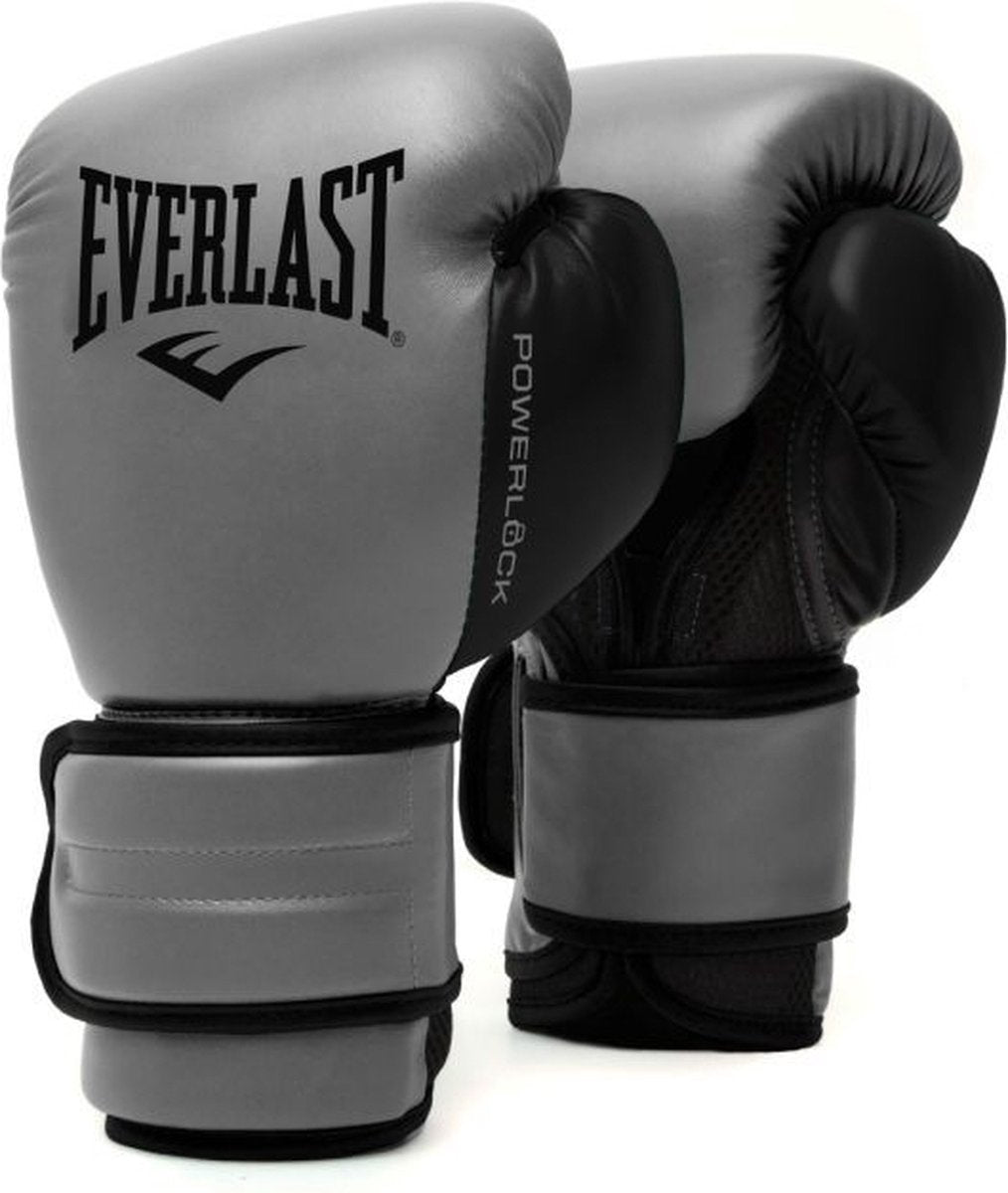 Everlast powerlock 2r training glove, charcoal 16-oz