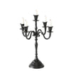 Boltze home kandelaar victoria ø30xh40cm zwart aluminium ( exclusief kaarsen )