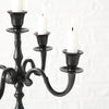 Boltze home kandelaar victoria ø30xh40cm zwart aluminium ( exclusief kaarsen )