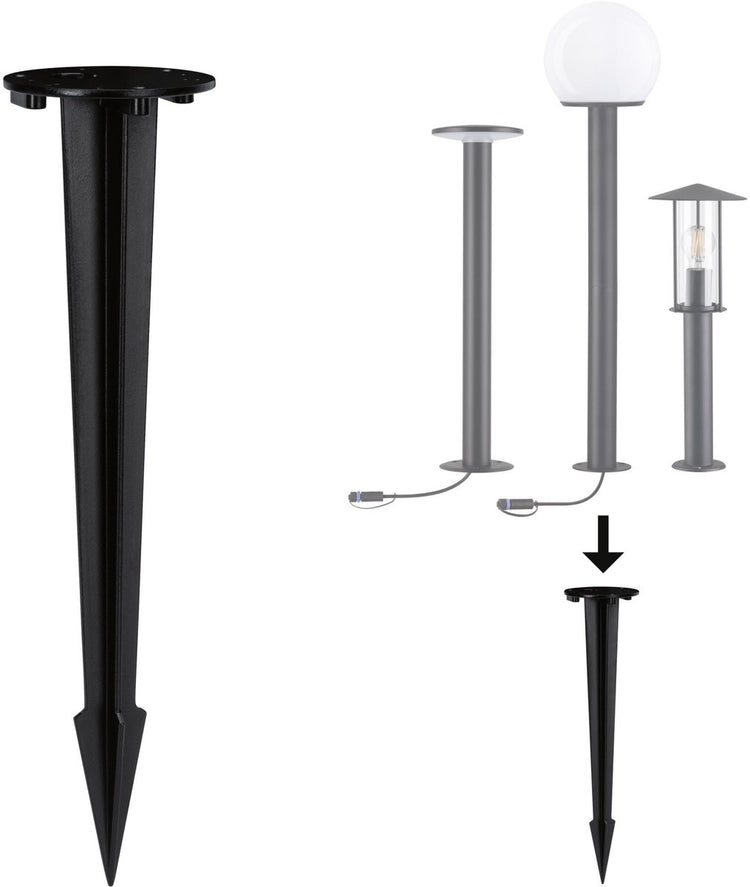 Paulmann bolderlamp accessoires grondpin antraciet