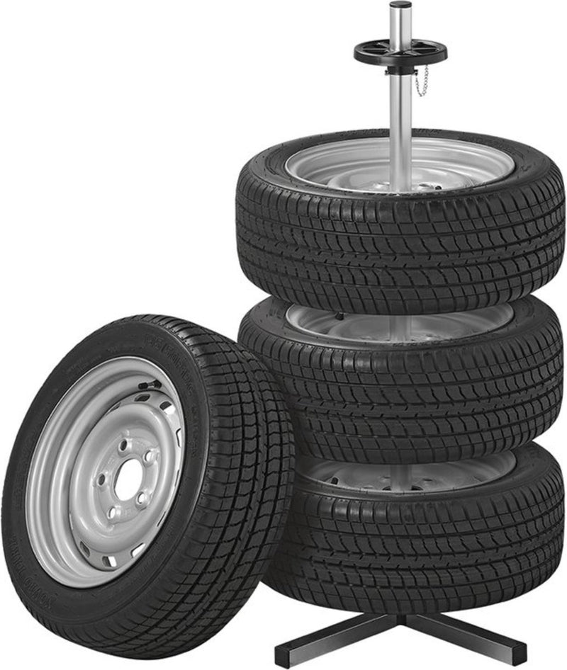 Proplus velgenstandaard voor bandbreedte tot 225 mm – voor 4 banden met velgen – draagvermogen max. 100 kg – zilver zwart