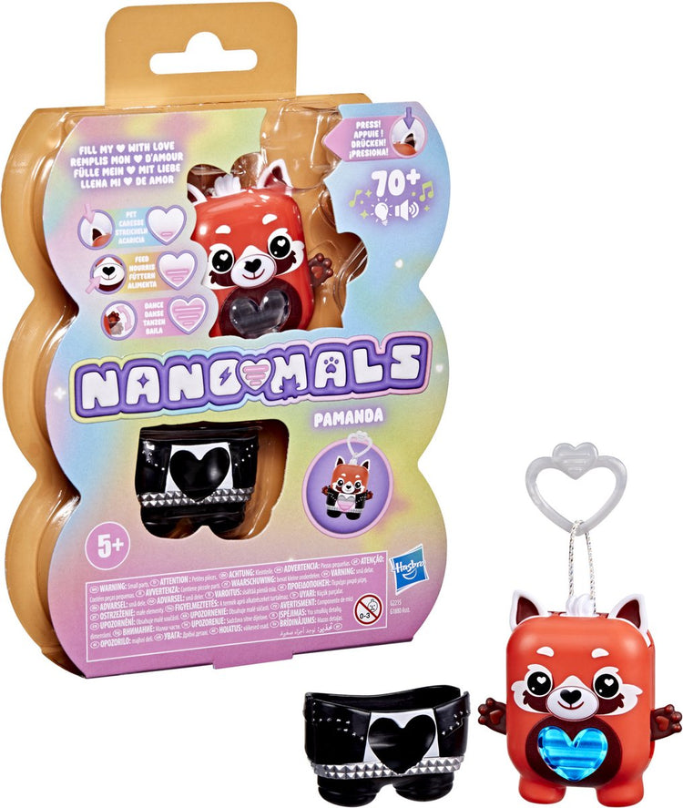 Hasbro nano-mals pamanda de rode panda - interactief elektronisch friemelspeelgoed