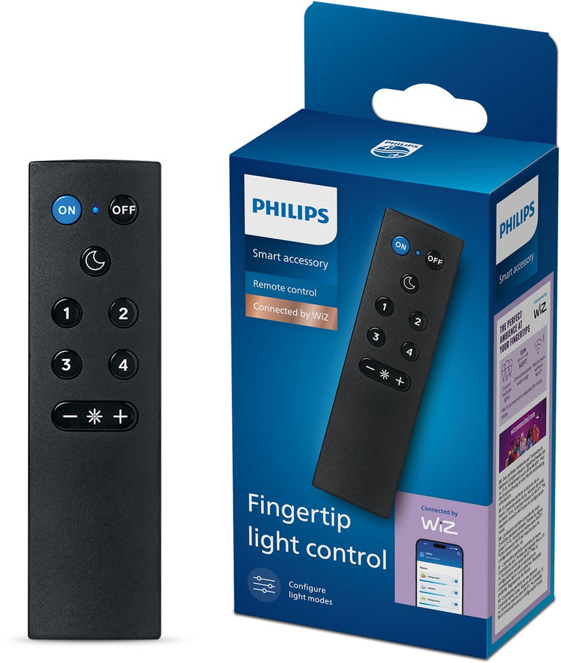 Philips lighting philips smart lighting - afstandsbediening - bedien je slimme verlichting eenvoudig zonder app - werkt op batterijen - zwart