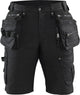 Blåkläder blaklader short denim stretch x1900 1992-1141 - zwart zwart - c50