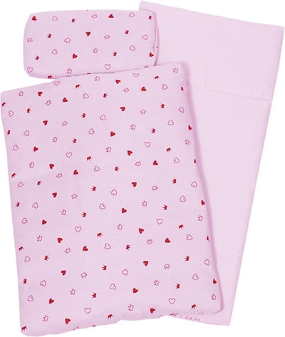 Goki - beddengoed voor poppen - roze