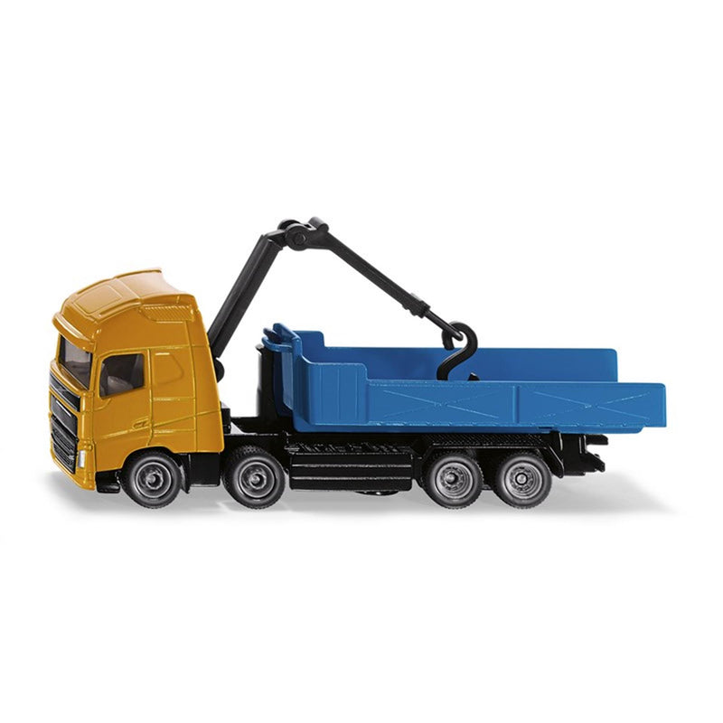 Siku 1683 volvo roll-off tipper + kraan
