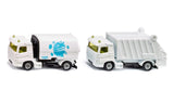 Siku set gemeentewerken veegwagen en vuilniswagen 1:87 nr 1687 - afbeelding 1