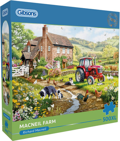 Gibsons - macneil farm (door richard macneil) - 500xl stukjes 68×49cm (b×h) - legpuzzel voor volwassenen