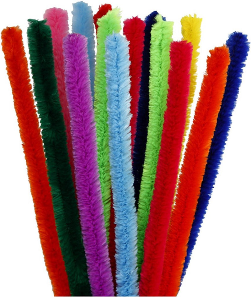 Creativ company creotime chenille draad 15 stuks 30 cm 15 mm multicolor