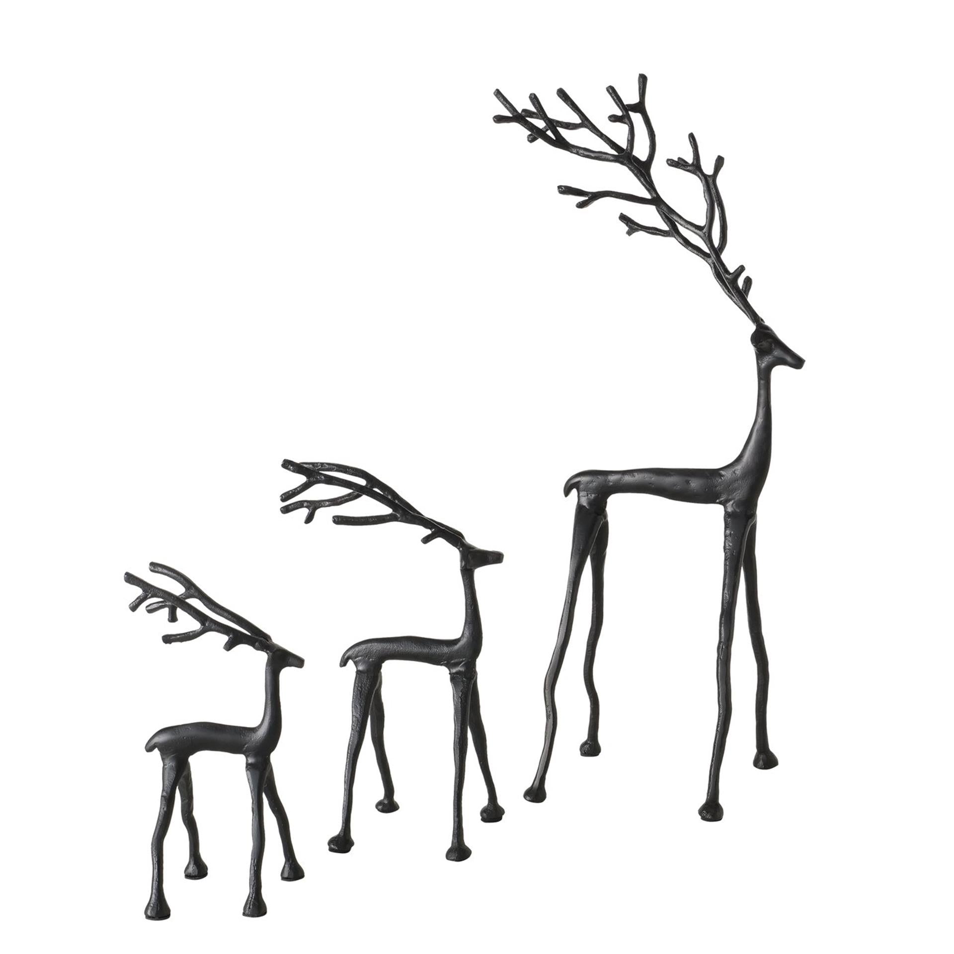 Boltze home hertfiguur frody set a 3 stuks h29-63cm
