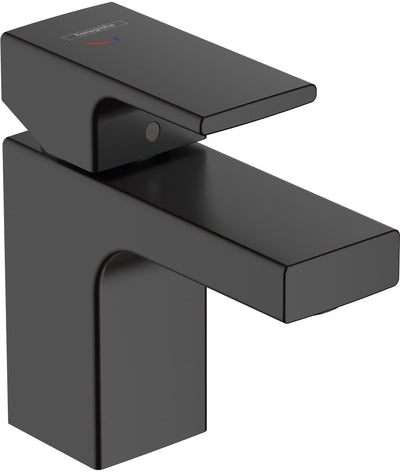 Hansgrohe vernis shape - wastafelmengkraan - ééngreeps bediening - coolstart energiebesparend - met trekwaste - 70mm maat - mat zwart