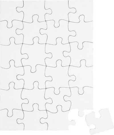 Creativ company blanco puzzel, a5 15x21 cm, 16stuks