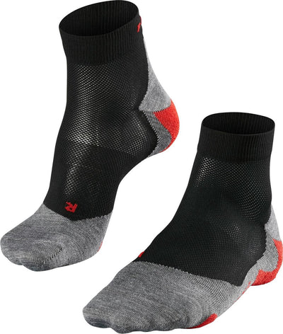 Falke ru5 short anti-blaar functioneel materiaal hardloopsokken heren zwart - maat 46-48