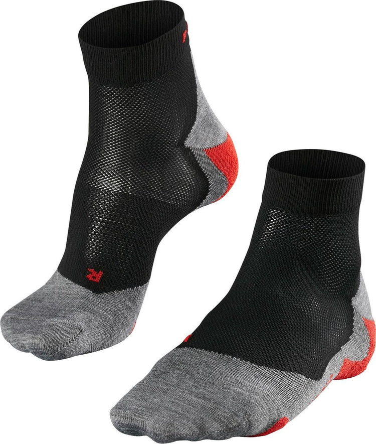Falke ru5 short anti-blaar functioneel materiaal hardloopsokken heren zwart - maat 46-48